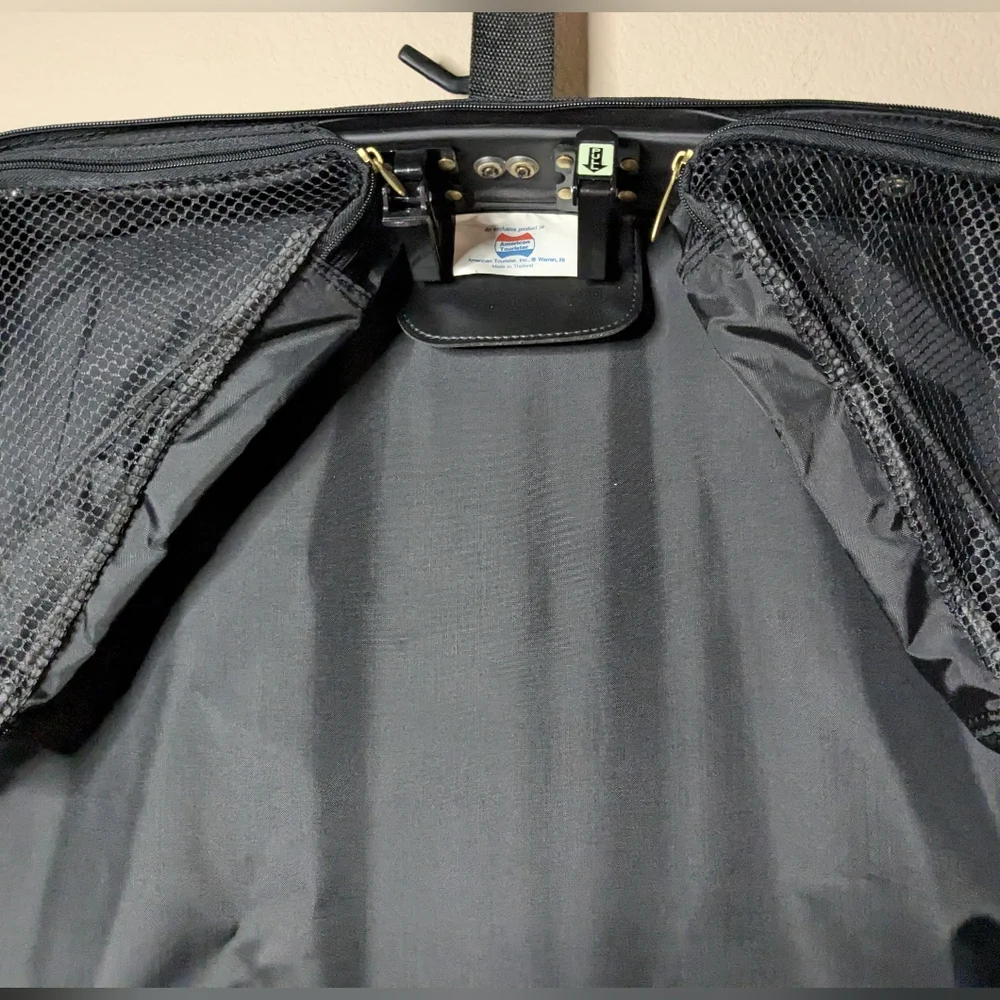 American Tourister Black Canva Carry-On Garment/Suit Bag